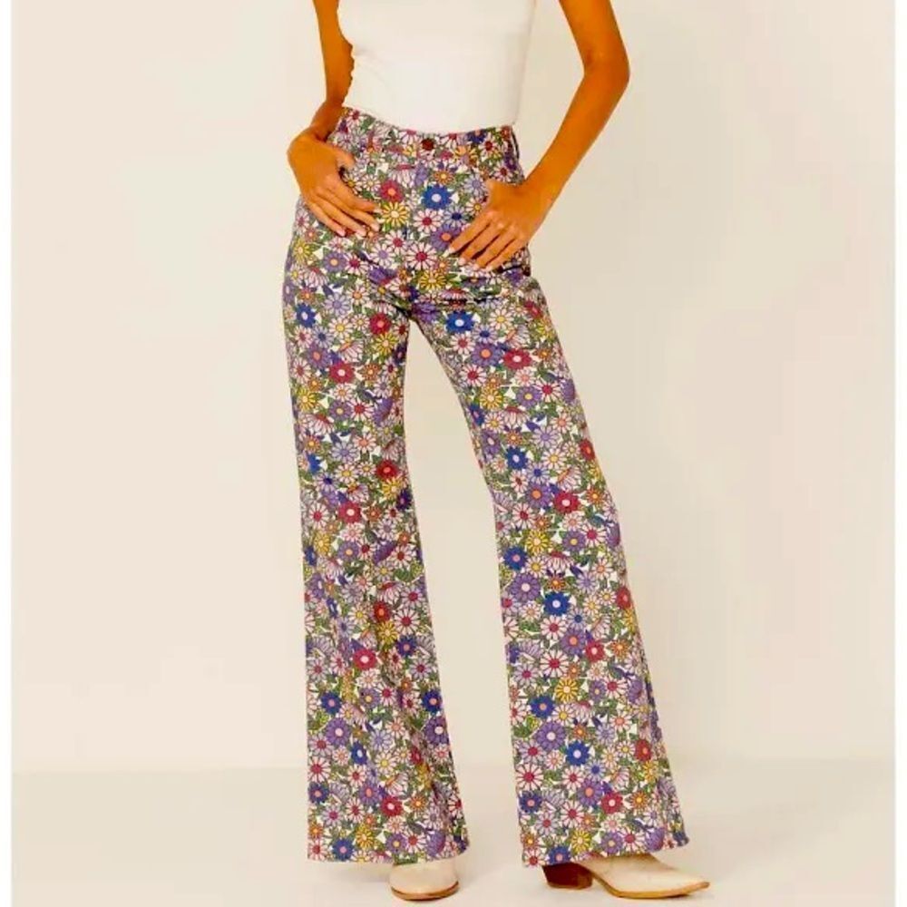 Wrangler Multi-Color Floral Wide Leg Pants